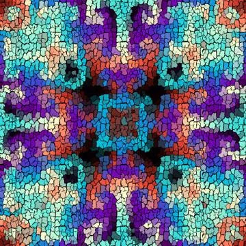 Seamless grunge abstract square pattern. Paint grunge cracks. 스톡 일러스트