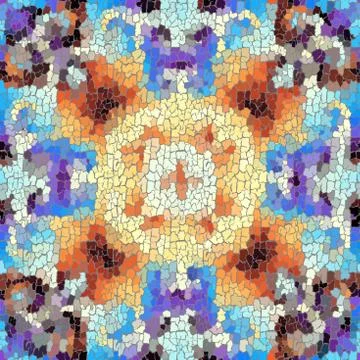 Seamless grunge abstract square pattern. Paint grunge cracks. Illustrazione stock