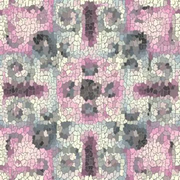 Seamless grunge abstract square pattern. Paint grunge cracks. Illustrazione stock