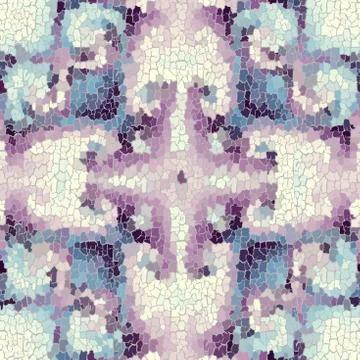 Seamless grunge abstract square pattern. Paint grunge cracks. Stock Illustration