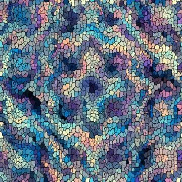 Seamless grunge abstract square pattern. Paint grunge cracking. Illustrazione stock