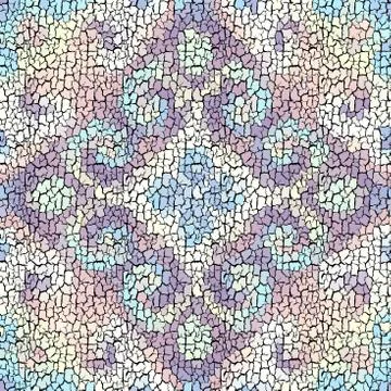 Seamless grunge abstract square pattern. Paint grunge cracking. Stock Illustration