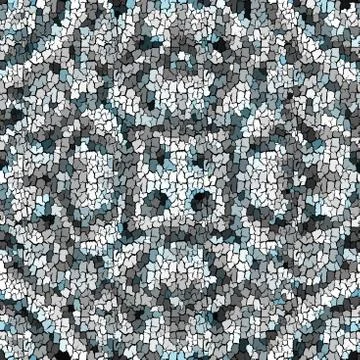 Seamless grunge abstract square pattern. Paint grunge cracking. Illustrazione stock