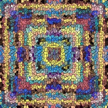 Seamless grunge abstract square pattern. Paint grunge cracking. Illustrazione stock