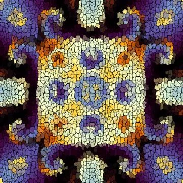 Seamless grunge abstract square pattern. Paint grunge cracking. 스톡 일러스트