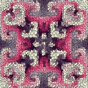 Seamless grunge abstract square pattern. Paint grunge cracking. Illustrazione stock