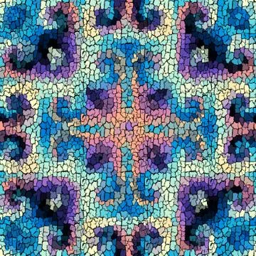 Seamless grunge abstract square pattern. Paint grunge cracking. Illustrazione stock