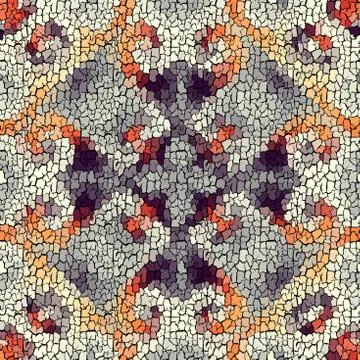 Seamless grunge abstract square pattern. Paint grunge cracking. Stockillustratie