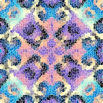 Seamless grunge abstract square pattern. Paint grunge cracking. Illustrazione stock