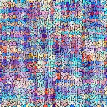 Seamless grunge abstract square pattern. Paint grunge cracks. Stock Illustration