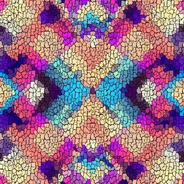 Seamless grunge abstract square pattern. Paint grunge cracks. Stock Illustration