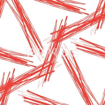 Seamless grunge background of red brushes Stock Illustration