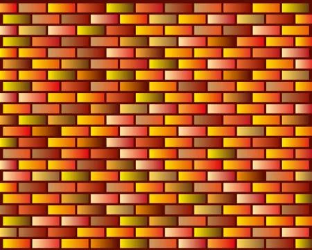 Seamless Grunge Brick Wall Texture. Illustration. Stock Illustration