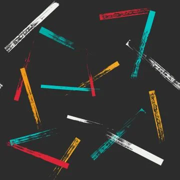 Seamless grunge brush strokes pattern Illustrazione stock