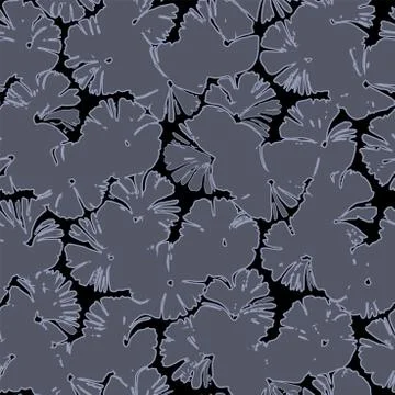 Seamless grunge decorative texture pattern vector. Monochrome design for girls Stock Illustration