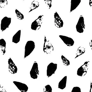 Seamless grunge drop pattern Stock Illustration