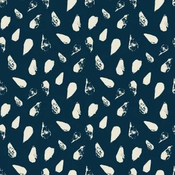 Seamless grunge drop pattern Stock Illustration