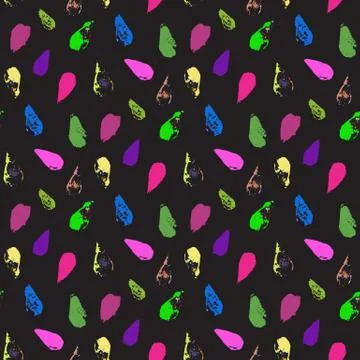 Seamless grunge drop pattern Stock Illustration