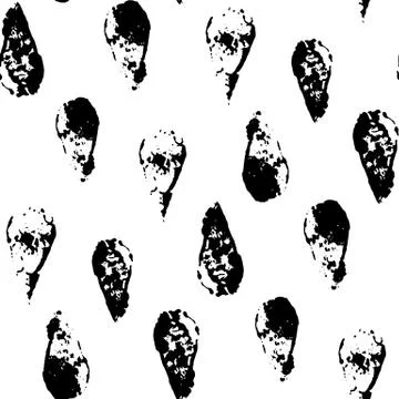 Seamless grunge drop pattern Stock Illustration