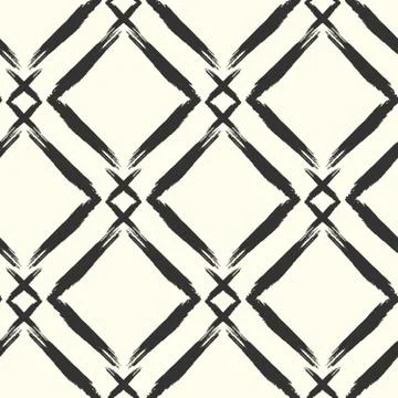 Seamless grunge pattern. Brush strokes texture Stock Illustration