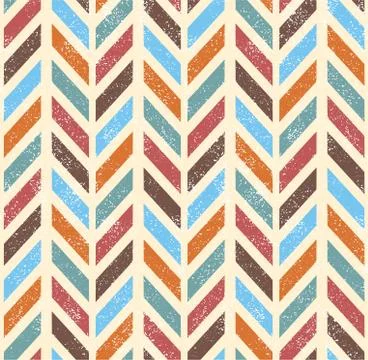 Seamless grunge vector chevron pattern Stock Illustration