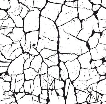 Seamless grunge,cracked vector pattern,brush background,watercolor,ink Stock Illustration