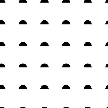 Seamless half circles pattern. Memphis group style Illustrazione stock