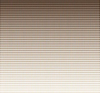 Seamless halftone circle dots abstract vector background or texture for desig Illustrazione stock