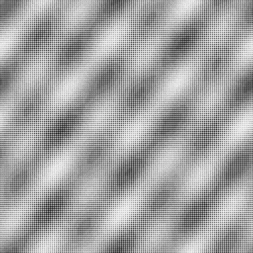 Seamless halftone dot pattern with grain, black on white Stock Illustration