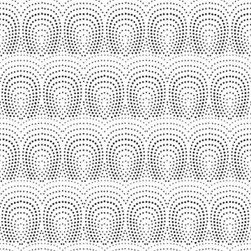 Seamless halftone dots Illustrazione stock