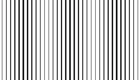 A seamless halftone pattern of black vertical lines transitioning in thicknes Stock Illustration