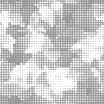 Seamless Halftone Texture Pattern. Dress Fabric Print 库存插图