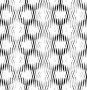 Seamless halftone vector background. Stock Illustration