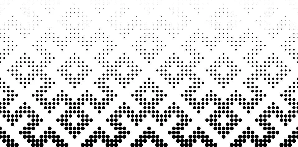 Seamless halftone vector background.Filled with black circles . 36 figures in Stock Illustration