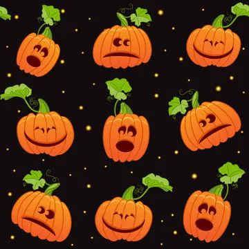 Seamless Halloween background Ilustración de archivo
