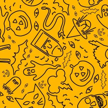 Seamless Halloween Stock Illustration
