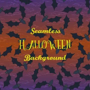 Seamless Halloween Pattern, Ghosts Ilustración de archivo