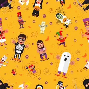 Seamless halloween pattern イラスト素材