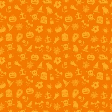 Seamless Halloween pattern Illustrazione stock