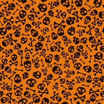 Seamless Halloween Pattern Stock Illustration
