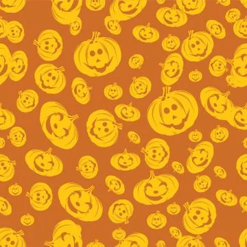 Seamless Halloween Pattern Illustrazione stock