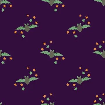 Seamless Halloween pattern Stock Illustration
