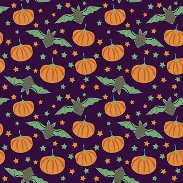 Seamless Halloween pattern Stock-Illustration