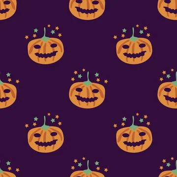 Seamless Halloween pattern Illustrazione stock
