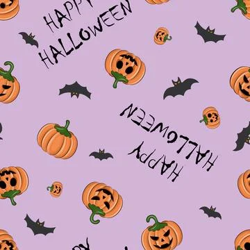 Seamless halloween pattern Stock Illustration