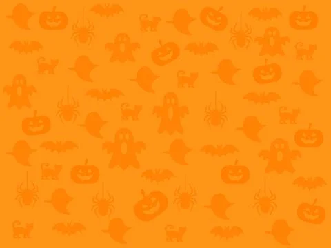 Seamless halloween pattern with spiders ghosts bats with seasonal Stockillustratie