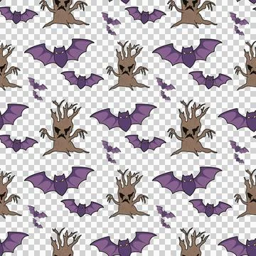 Seamless Halloween Pattern Vector Art Illustration Stock Illustration