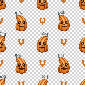 Seamless Halloween Pattern Vector Art Illustration Stock Illustration