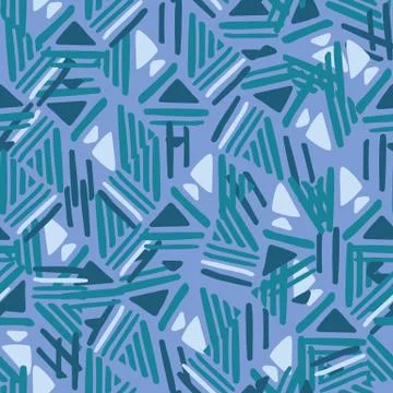 Seamless hand draw Folk pattern. weave lines ornament. イラスト素材