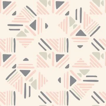 Seamless hand draw Folk pattern. weave lines ornament. Illustrazione stock